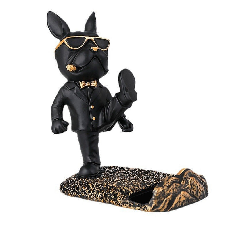 ArtZ® Kung Fu Bulldog Mobile Phone Stand