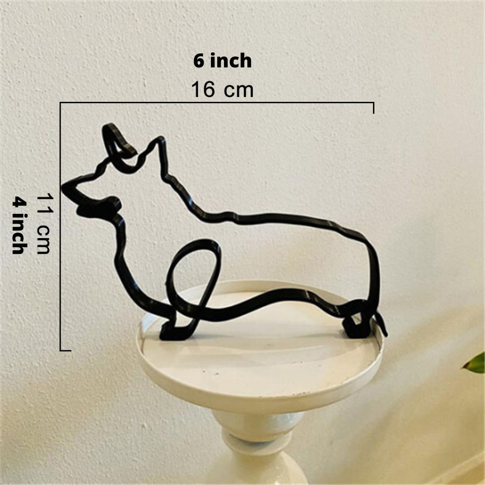 ArtZ® Iron Dog and Cat Sculptures