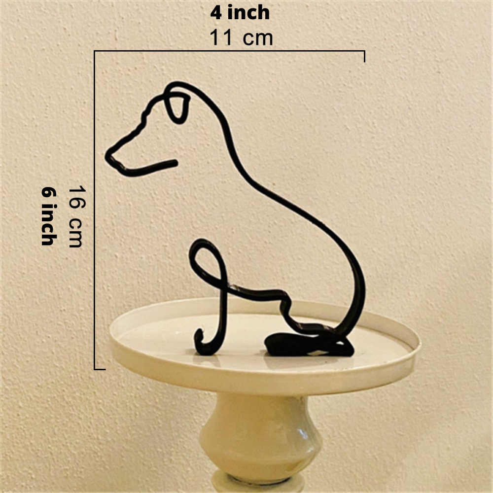 ArtZ® Iron Dog and Cat Sculptures