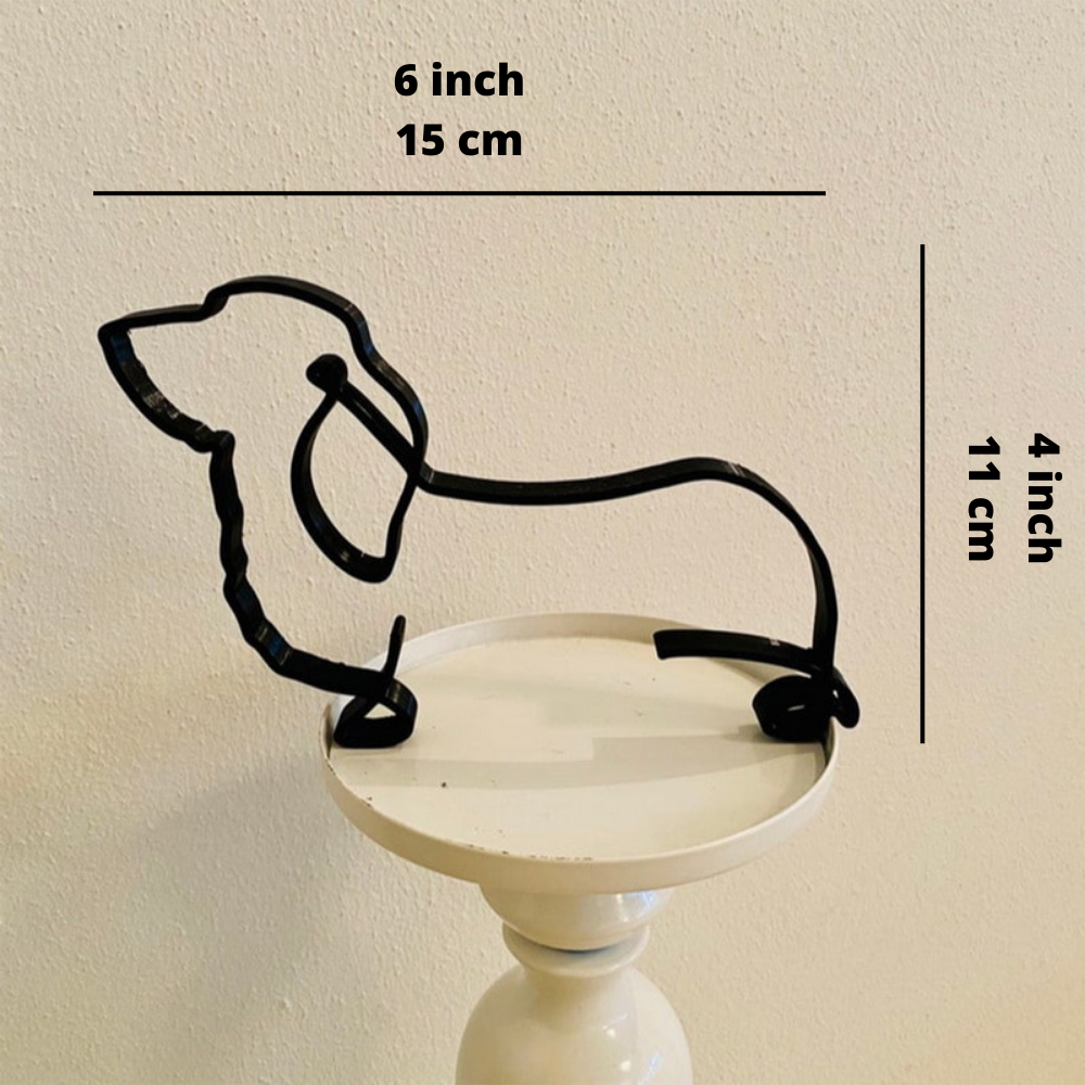 ArtZ® Iron Dog and Cat Sculptures