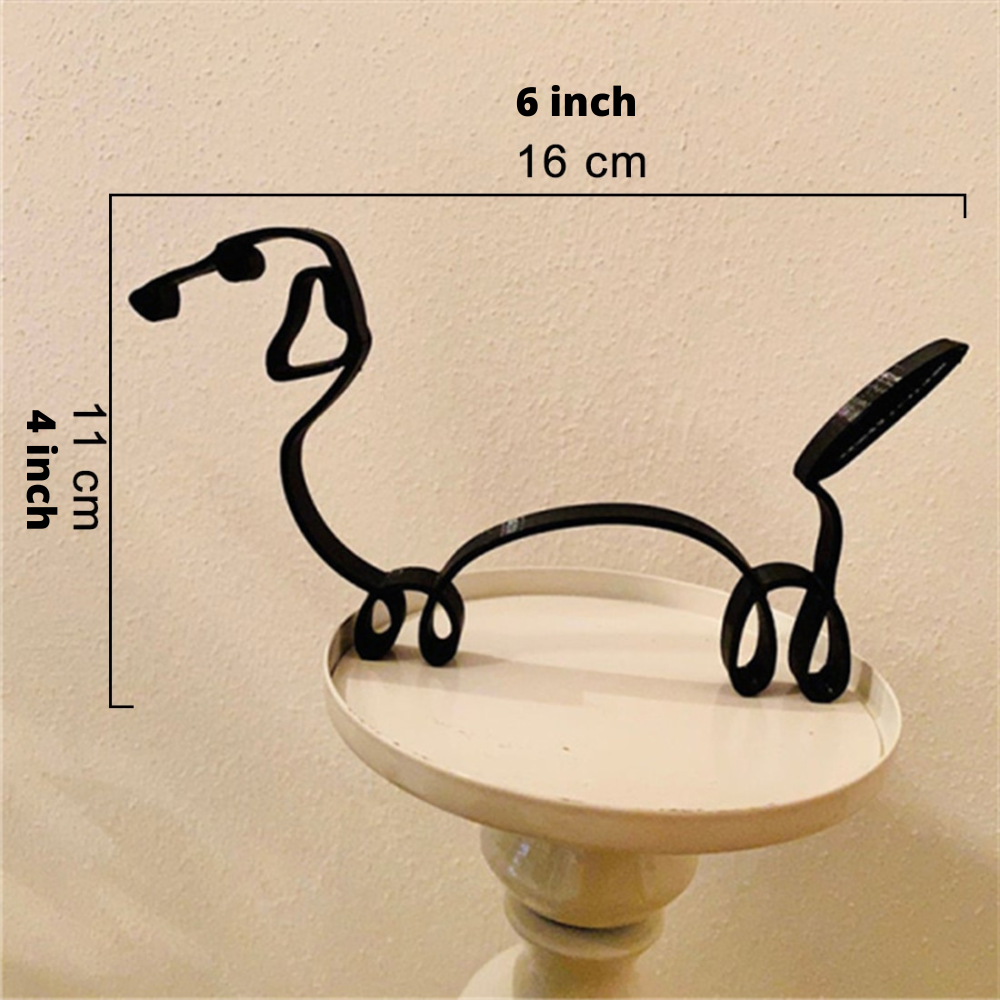 ArtZ® Iron Dog and Cat Sculptures