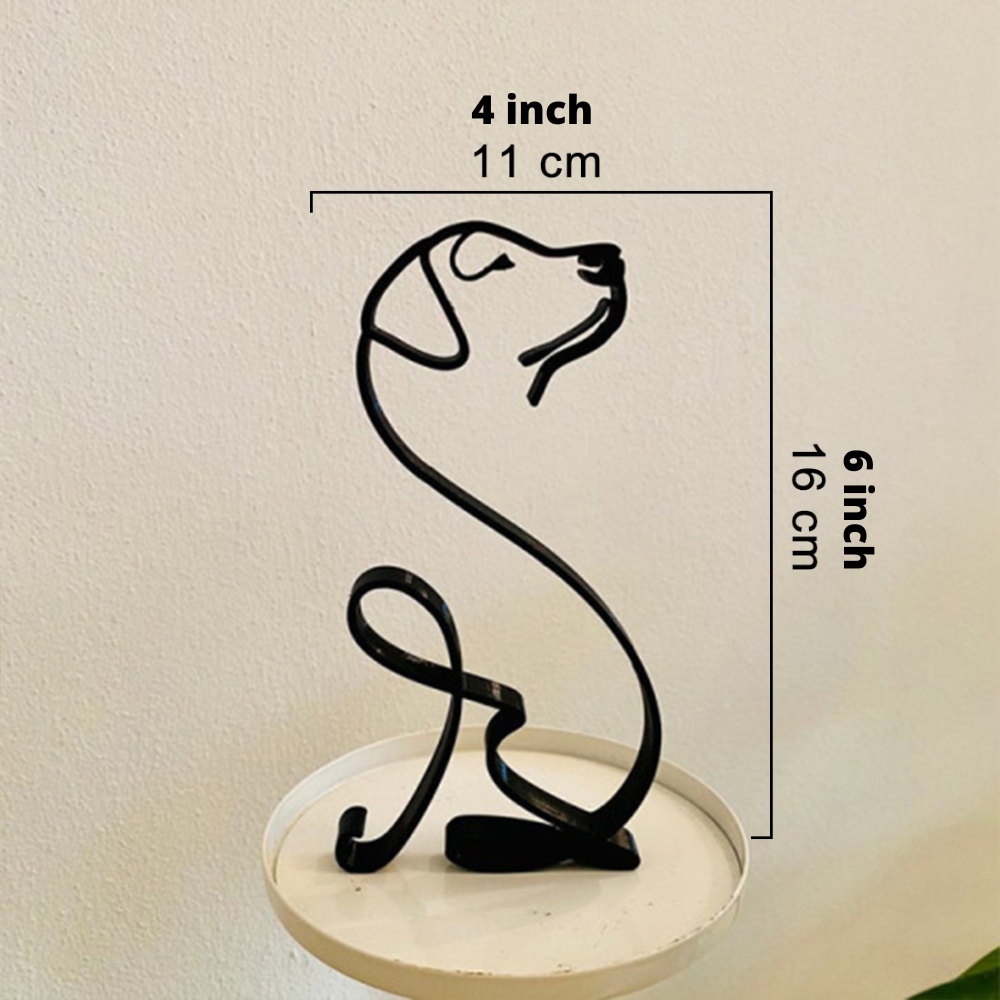 ArtZ® Iron Dog and Cat Sculptures